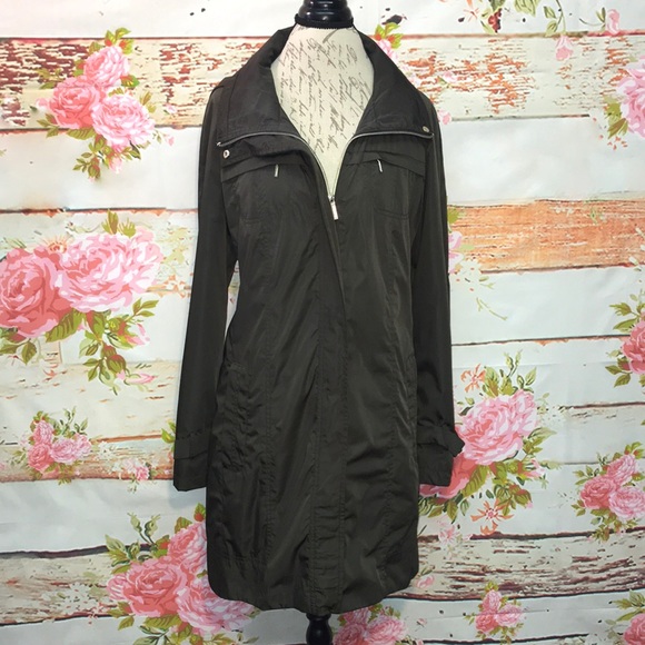 calvin klein packable rain jacket